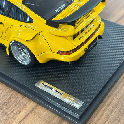 Ignition Model Porsche 930 RWB 1:18 Resin Diecast Model Yellow - scale model for display