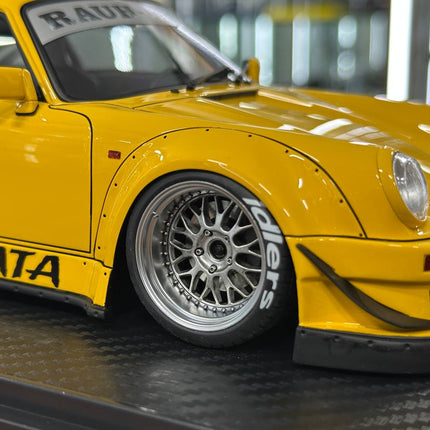 Ignition Model Porsche 930 RWB 1:18 Resin Diecast Model Yellow - scale model collectible piece