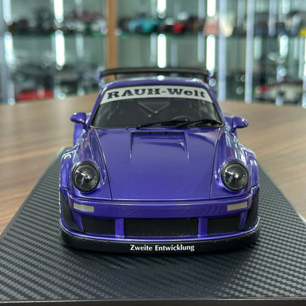 Ignition Model Porsche 930 RWB 1:18 Resin Model Purple - studio product photo of the scale model