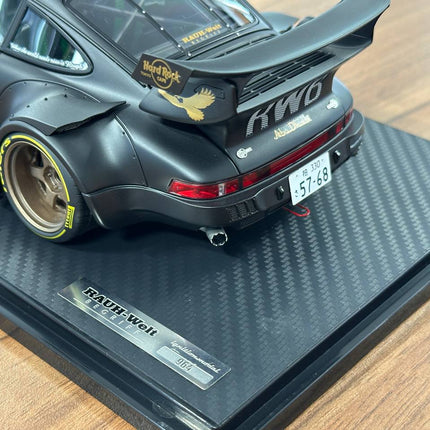 Ignition Model Porsche 964 RWB Stella Artois 1:18 Resin Diecast Model Car Matte Black - scale model collectible piece