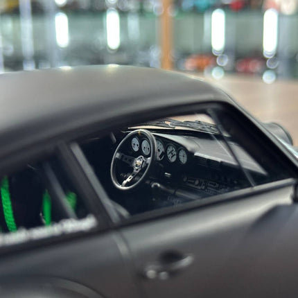 Ignition Model Porsche 964 RWB Stella Artois 1:18 Resin Diecast Model Car Matte Black - detailed die-cast style model