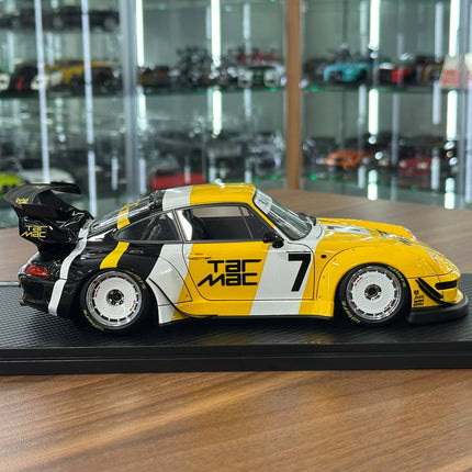 Ignition Model Porsche 993 RWB Tarmac 1048 Style #7 1:18 Resin Yellow/Black - hand-finished display model