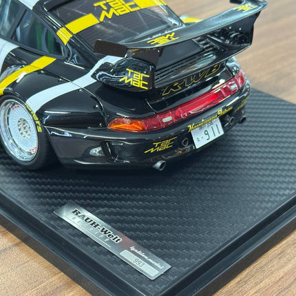 Ignition Model Porsche 993 RWB Tarmac 1048 Style #7 1:18 Resin Yellow/Black - showroom-quality model replica
