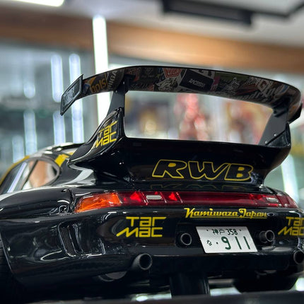 Ignition Model Porsche 993 RWB Tarmac 1048 Style #7 1:18 Resin Yellow/Black - fine detailed model replica