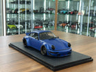 Ignition Model 1:18 Porsche 964 RWB Diecast Resin Model Matte Blue Limited Edition - detailed collector display model