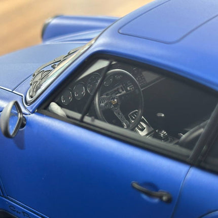 Ignition Model 1:18 Porsche 964 RWB Diecast Resin Model Matte Blue Limited Edition - hand-finished display model