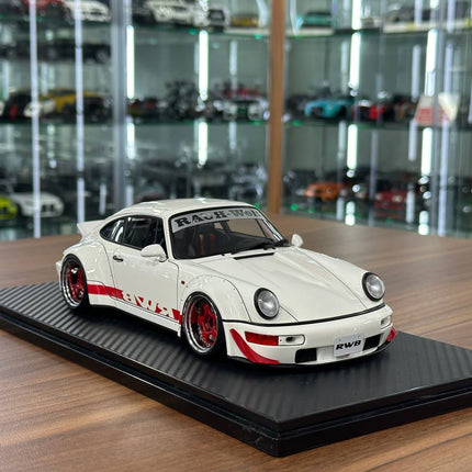 Ignition Model Porsche 964 RWB 1:18 Resin Model White - detailed collector display model