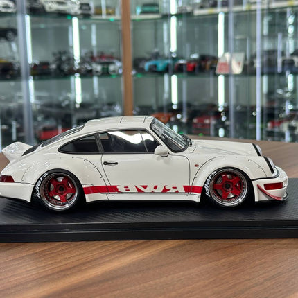 Ignition Model Porsche 964 RWB 1:18 Resin Model White - showroom-quality model replica