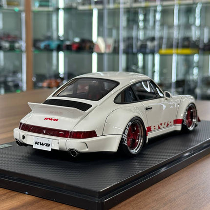 Ignition Model Porsche 964 RWB 1:18 Resin Model White - scale model collectible piece