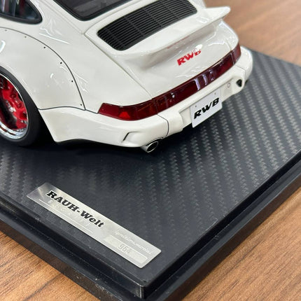 Ignition Model Porsche 964 RWB 1:18 Resin Model White - detailed model car replica