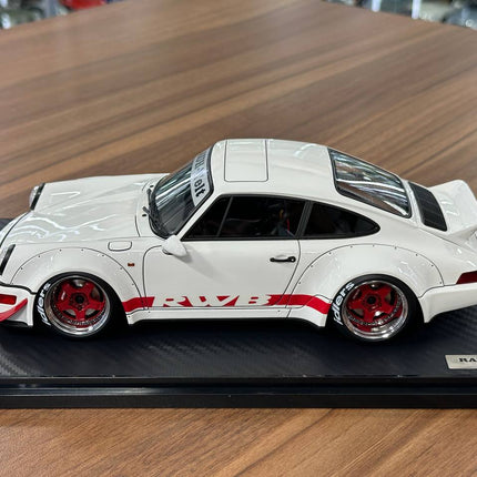 Ignition Model Porsche 964 RWB 1:18 Resin Model White - collector display piece
