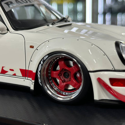 Ignition Model Porsche 964 RWB 1:18 Resin Model White - detailed die-cast style model