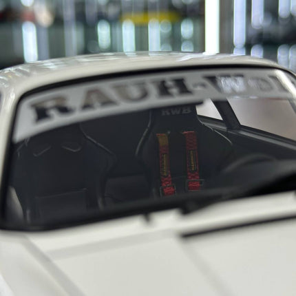 Ignition Model Porsche 964 RWB 1:18 Resin Model White - fine detailed model replica