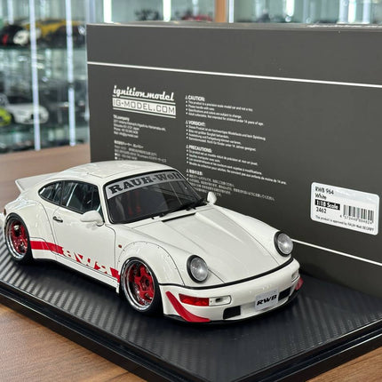 Ignition Model Porsche 964 RWB 1:18 Resin Model White - premium collector scale model