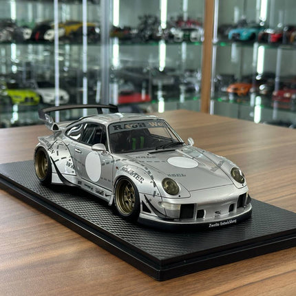 Ignition Model Porsche 993 RWB 1:18 Resin Silver - detailed collector display model