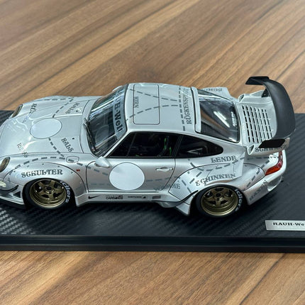 Ignition Model Porsche 993 RWB 1:18 Resin Silver - premium collector scale model