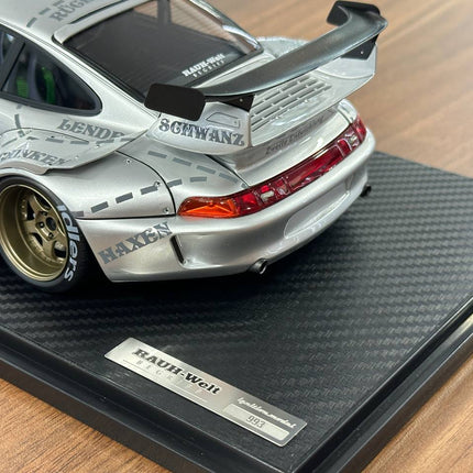 Ignition Model Porsche 993 RWB 1:18 Resin Silver - showroom-quality model replica