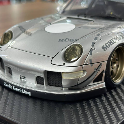 Ignition Model Porsche 993 RWB 1:18 Resin Silver - detailed die-cast style model