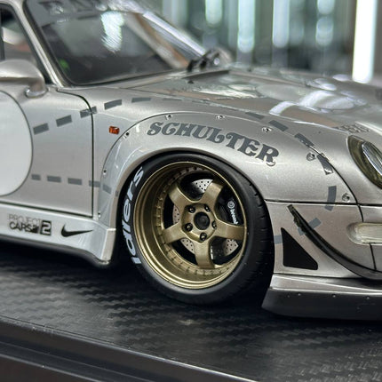 Ignition Model Porsche 993 RWB 1:18 Resin Silver - collector edition scale model