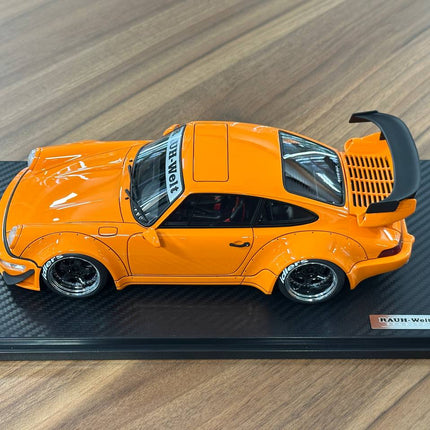 Ignition Model Porsche 964 RWB 1:18 Resin Diecast Model Car Orange - fine detailed model replica
