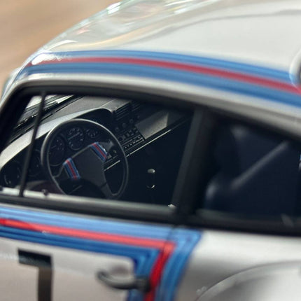 Ignition Model Porsche 964 RWB #7 Martini 1:18 Resin Silver/Yellow - detailed model car replica