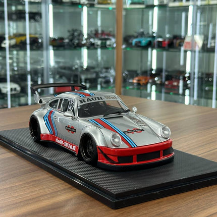 Ignition Model Porsche 930 RWB #40 Shenzhen 1:18 Resin Silver/Red - detailed collector display model