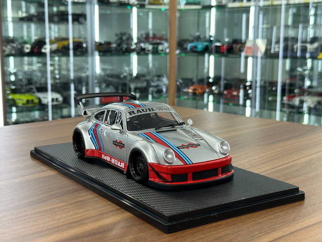 Ignition Model Porsche 930 RWB #40 Shenzhen 1:18 Resin Silver/Red - detailed collector display model