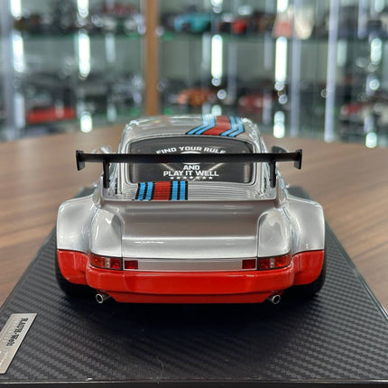 Ignition Model Porsche 930 RWB #40 Shenzhen 1:18 Resin Silver/Red - scale model collectible piece