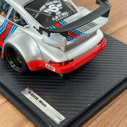 Ignition Model Porsche 930 RWB #40 Shenzhen 1:18 Resin Silver/Red - fine detailed model replica