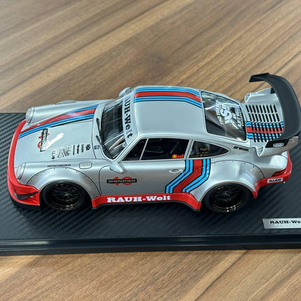 Ignition Model Porsche 930 RWB #40 Shenzhen 1:18 Resin Silver/Red - hand-finished display model