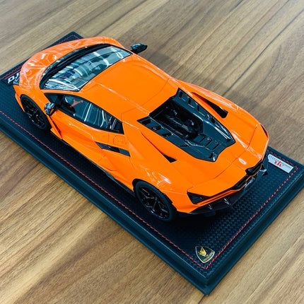 MR Collection Lamborghini Revuelto 1/18 Arancio Apodis Orange Resin Model - scale model for display