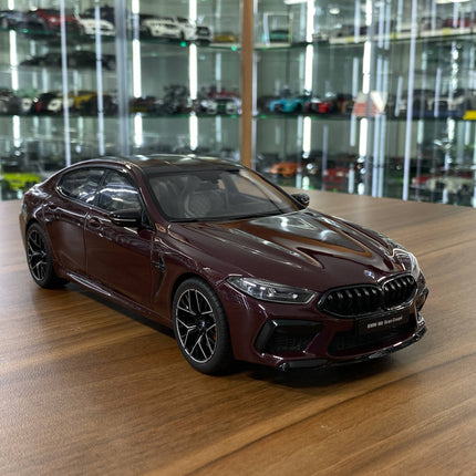 GT Spirit BMW M8 Gran Coupe 2018 1:18 Resin Wine Red - detailed collector display model