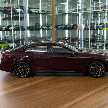 GT Spirit BMW M8 Gran Coupe 2018 1:18 Resin Wine Red - collectible scale model car