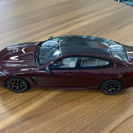 GT Spirit BMW M8 Gran Coupe 2018 1:18 Resin Wine Red - scale model for display