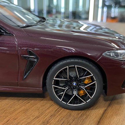 GT Spirit BMW M8 Gran Coupe 2018 1:18 Resin Wine Red - detailed die-cast style model