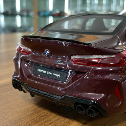 GT Spirit BMW M8 Gran Coupe 2018 1:18 Resin Wine Red - showroom-quality model replica