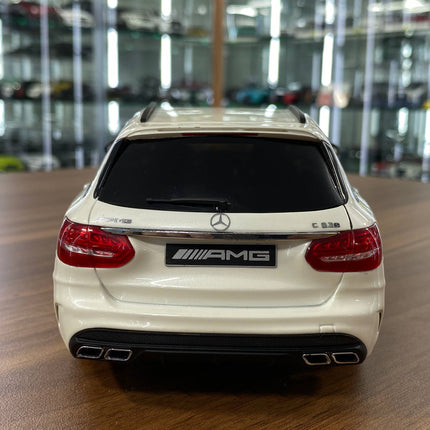 GT Spirit 1:18 Mercedes-Benz AMG C63s S205 T-Modell 2015 White Limited Ed. - detailed die-cast style model