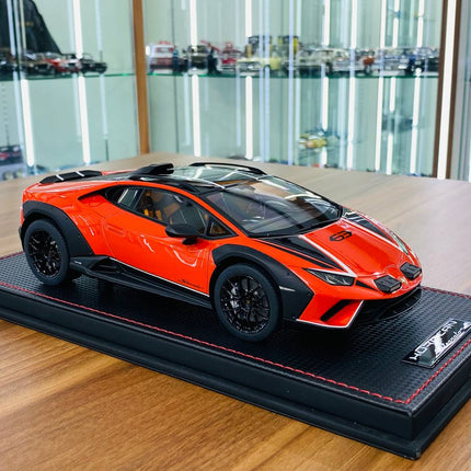 MR Collection Lamborghini Huracan Sterrato 1/18 Resin Model Arancio Xanto - detailed collector display model
