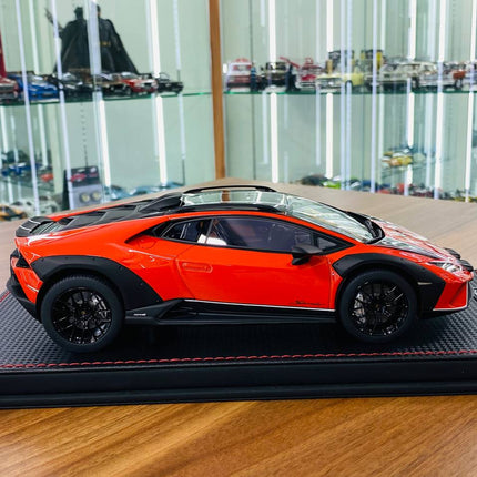 MR Collection Lamborghini Huracan Sterrato 1/18 Resin Model Arancio Xanto - collectible scale model car