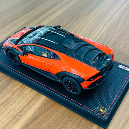 MR Collection Lamborghini Huracan Sterrato 1/18 Resin Model Arancio Xanto - scale model for display
