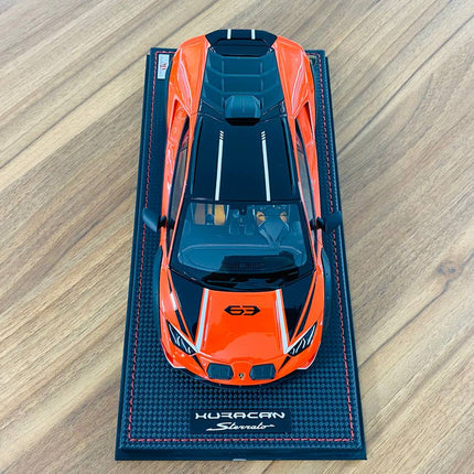 MR Collection Lamborghini Huracan Sterrato 1/18 Resin Model Arancio Xanto - showroom-quality model replica
