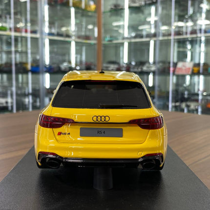 GT Spirit Audi RS4 25th Anniversary 2024 1:18 Yellow Resin Model - premium collector scale model