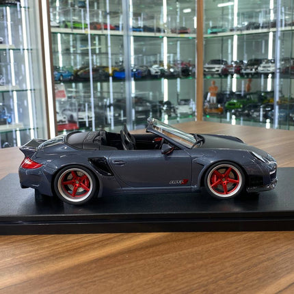 GT Spirit 1:18 Porsche 911 997 Convertible LB-Works LBWK SEMA Show 2016 Grey Resin Model - collectible scale model car