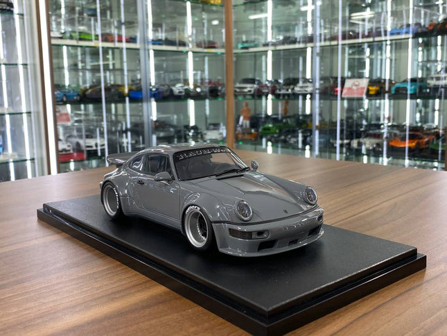 GT Spirit 1/18 Porsche 911 (964) RWB Jonsibal 2015 Grey Resin Limited Edition Model - detailed collector display model