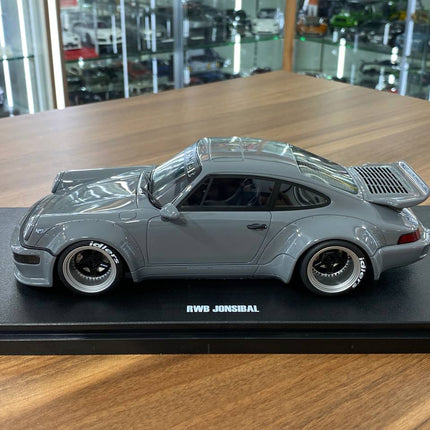 GT Spirit 1/18 Porsche 911 (964) RWB Jonsibal 2015 Grey Resin Limited Edition Model - fine detailed model replica