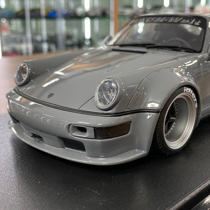 GT Spirit 1/18 Porsche 911 (964) RWB Jonsibal 2015 Grey Resin Limited Edition Model - detailed die-cast style model