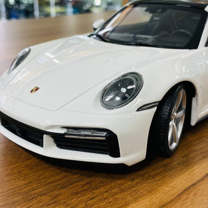 Minichamps Porsche 911 Turbo S 1:18 White Resin Model - detailed die-cast style model