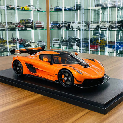 GT Spirit Koenigsegg Jesko ATTACK 1/18 Orange Resin Diecast Model Car - detailed collector display model
