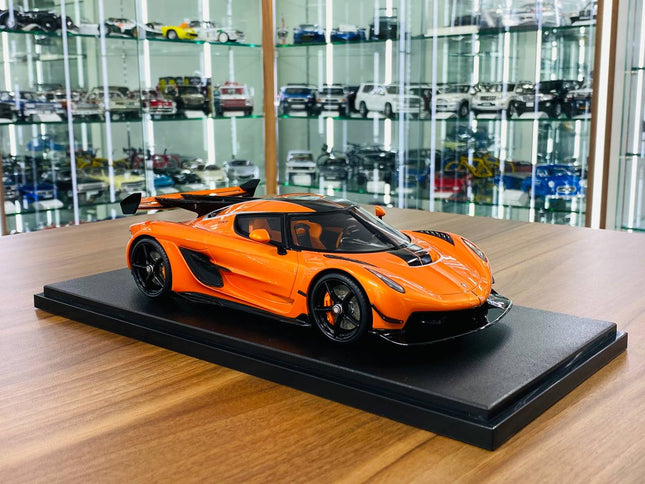 GT Spirit Koenigsegg Jesko ATTACK 1/18 Orange Resin Diecast Model Car - detailed collector display model