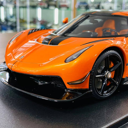 GT Spirit Koenigsegg Jesko ATTACK 1/18 Orange Resin Diecast Model Car - detailed die-cast style model